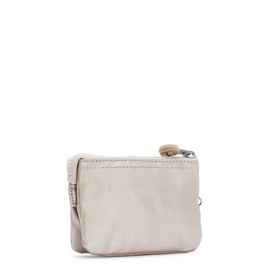 Kipling Creativity Mini Pouch Metallic Keychain Väska Beige | SE 1112RV